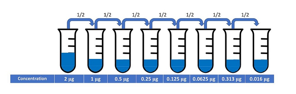 Figure 1: Serial dilutions of an antibody for a titration experiment
