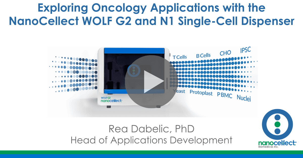 Exploring Oncology Applications with the NanoCellect WOLF G2 and N1 Single-Cell Dispenser