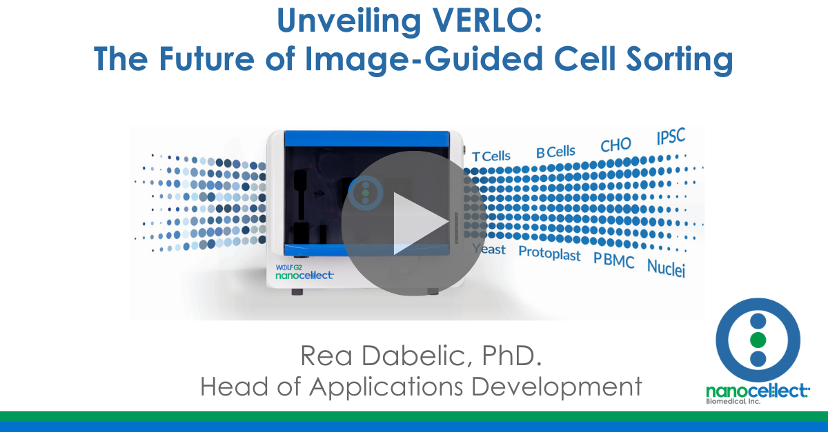 Unveiling VERLO: The Future of Image-Guided Cell Sorting