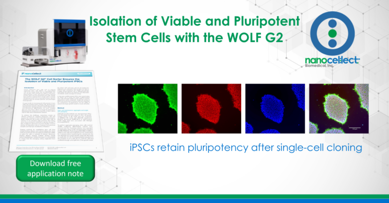 The WOLF G2 Cell Sorter Ensures the Isolation of Viable and Pluripotent iPSCs